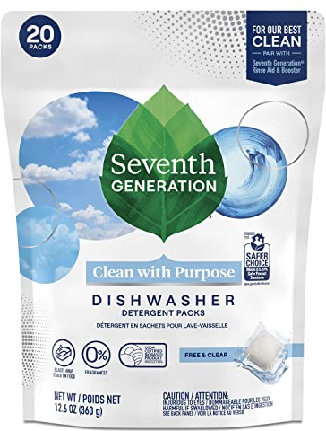 Seventh Generation Free & Clear Auto Dish Pacs 20-count