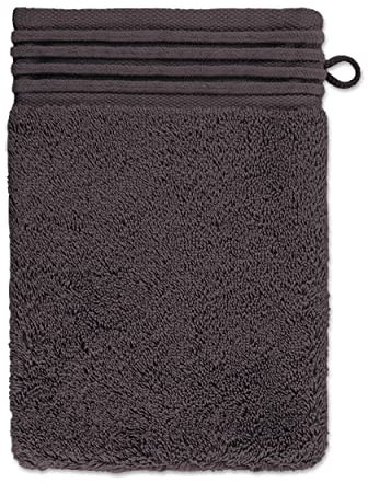 möve Loft Waschhandschuh 15 x 20 cm aus 100 Prozent Baumwolle (Spinair), graphite