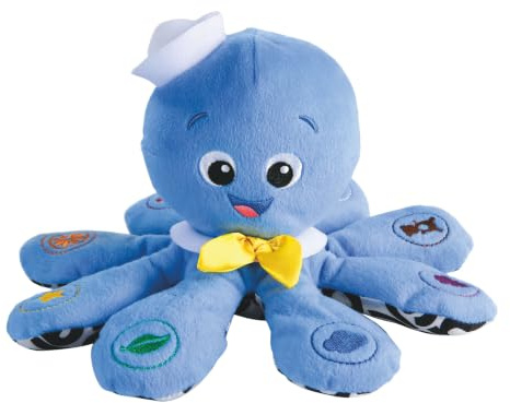Baby Einstein, Juguete Musical Pulpo de Peluche, descubre los Sonidos y Colores en 3 Idiomas: inglés, español y francés, Control de Volumen, a Partir de 3 Meses
