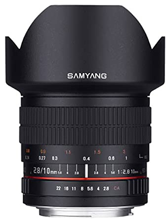 Samyang – Objetivo de 10 mm F2.8 ED como NCS CS Ultra Gran Angular Fijo Lente para Fuji X Mount cámaras Digitales (sy10 m-fx)