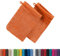 Erwin Müller Waschhandschuh Heidelberg 2er- Pack, 100% Baumwolle orange Größe 15x21 cm - weiche Qualität, saugstark und strapazierfähig - praktisch durch Schlaufe (weitere Farben)