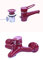 Waschtisch, Badewannen, Bad, Wasserhahn, Armatur, rot