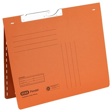 ELBA 100560093 hängslen 50-talslåda för köpmän häftning och slitstyrka Handtag häftning apelsin