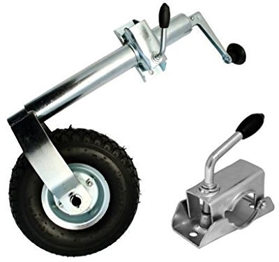 Anhängerstützrad avec support pneus sous pression max. 150 kg remorque roue jockey train avant