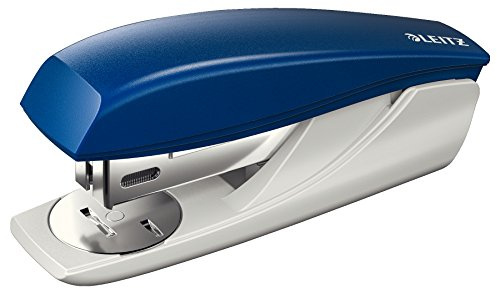 Leitz Petite Agrafeuse de Bureau, Capacité 25 Feuilles, Bleu, Boîtier Ergonomique, Agrafes Incluses, Gamme NeXXt, 55010035