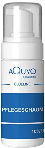 Blueline 10% Urea Schaum für sehr trockene Haut und Füße | Fußschaum & Körperschaum zur Pflege für empfindliche und rissige Haut | parfümfrei, silikonfrei, parabenfrei (100ml)