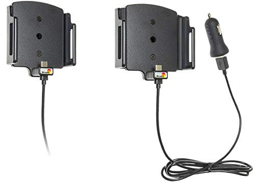 Brodit Gerätehalter 521844 | Made IN Sweden | mit Ladefunktion für Smartphones - universell einsetzbar, Schwarz
