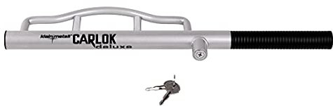 Kleinmetall 60230700 Carlok Deluxe Auto Diebstahlsicherung Lenkradkralle Absperrstange, Silber