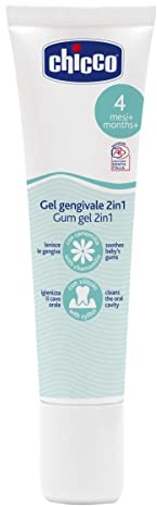 Chicco Gum Gel 2 n 1 for Children, Antibacterial, Soothing and Sanitizing, Multicoloured, 30 ml, Pack of 1
