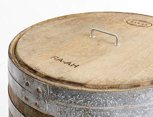 Temesso Deckel für Regentonne, Regenfass, Fass, Weinfass, Fassdeckel mit Edelstahlgriff