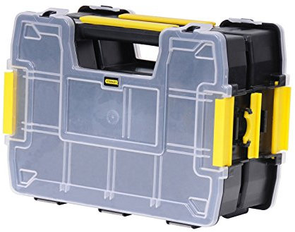Stanley Stst1-71197 Sort master Organiseur Empilable - Dimensions: 29 x 13 x 21 cm - Fermeture Sécurisé - Couvercle en Plastique Renforcé - Possibilité de Combiné Plusieurs modules - Set de 2 Pièces