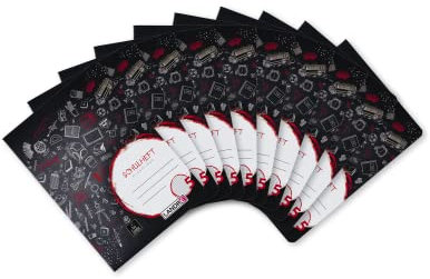 Landré Schulheft A5, 32 Blatt, Lineatur 5, kariert, 10 Stück