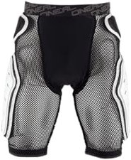 O'NEAL | Pantalones Protectores | Motocross Enduro | Espuma EVA de Alta Densidad, ventilación integrada, Cintura elástica | Kamikaze Short | Adultos | Negro Blanco | Talla M