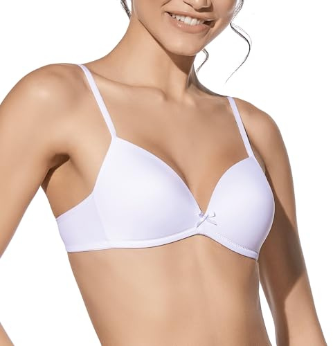 Selene, Sujetador para Mujer con Escote en V, Sin Aros, con Copas Acolchadas, Colección Ana