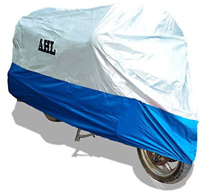 AHL Funda para Moto Funda Protector Cubierta Resistente A Prueba de UV (Azul,XXL)