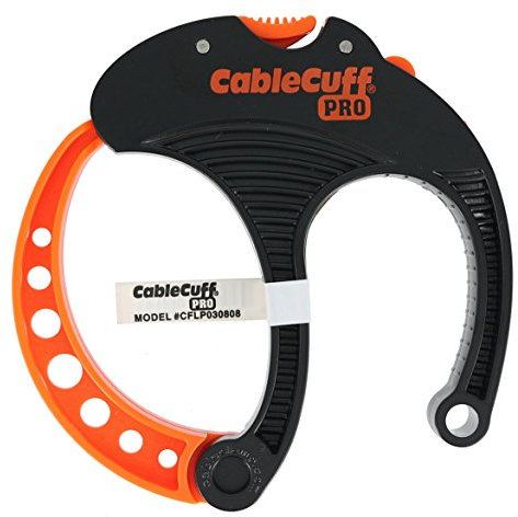 Cable Cuff PRO Large Single Adjustable, Reusable, Cable Tie Replacement for Extension Cords or Electronics (3 Inch Diameter)