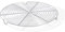 De Buyer Appoggio Acciaio Inossidabile Griglia a Grata con Supporto, diam 28 cm, 0237.28