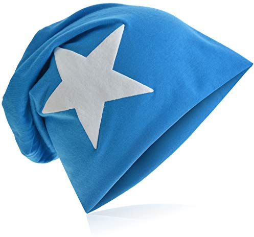 Jersey slouch beanie lång mössa med stjärnstil unisex enfärgad män kvinnor trend, En Storlek