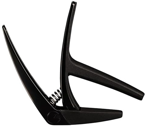 G7th Nashville 6 String Black Guitar Capo - Lightweight and Low Profile - Capo for Acoustic Guitar and Electric Guitar - UK Designed