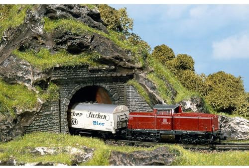 FALLER 272578 - 2 Tunnelportale, einspurig, Weiß