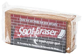 HY-C Non-Toxic Dry Cleaning Eraser, Absorbs Smoke Residue, Soot, Fly-Ash & Dirt, Works on Most Surfaces, Light Brown, Twin