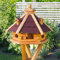 Deko-Shop-Hannusch Vogelhaus von Größe L, XL und XXL Futterhaus Futterhäuschen Vogelvilla V18, Vogelfutterhaus aus Holz