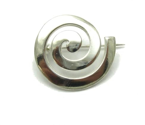 Broche en argent massif 925 Spirale A000115 Empress