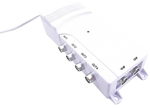 75 SERIES DAR240 2-in-4 Out IR Pass Distribution Signal Amplifier Booster - White