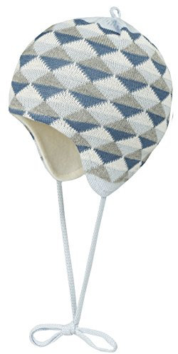 Döll Strickmütze zum binden mit BW Sweatfutter in Hellblau, Grau 1621715115-3004 Size 39 cm