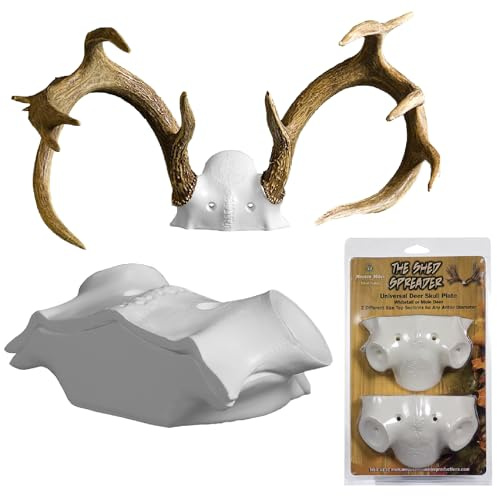 Shed Spreader by Illusion | Replica Skull Cap for DIY Taxidermy | Deer Antler Mounting Skull Plate | DIY Antler Mounting