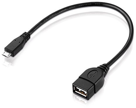 USB-OTG-adapterkabel adapterkabel mikro-USB-kontakt typ B/USB-koppling uttag typ A