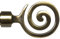 Liedeco Endstück, Endkappe Eric für Gardinenstangen Blues ø 20 mm | 1 Stück | Messing-antik