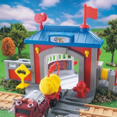 Mattel - Fisher-Price GeoTrax B3253-0 - Feuerwehrstation