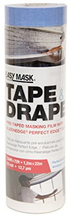 Trimaco 949560 Tape & Drape, 1.2m x 22m, Clear