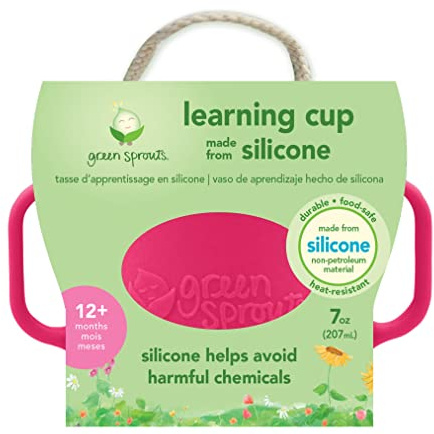 Green Sprouts silicone Learning Cup (Pink)