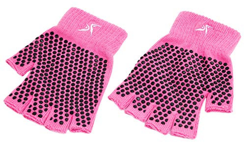 ProsourceFit Herren Prosource Ps-2624-yg-pink Grippy Pink Griffige Yoga-Handschuhe, Pink, Einheitsgröße EU