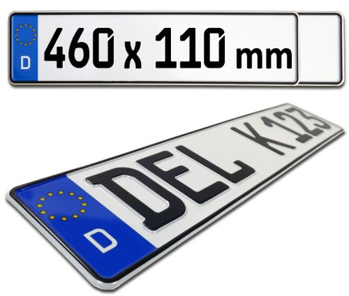 Kfz Kennzeichen / Euro Nummernschild Deutschland - 460mm x 110mm