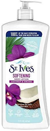 St Ives Body Lotion 21oz Soft And Silky(Coconut/Orchid) (2 Pack)
