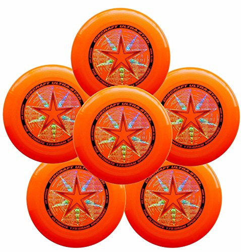 Discraft Ultra-Star 175 g Ultimate Frisbee sportskiva (6-pack) orange