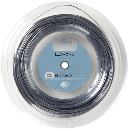 Luxilon ALU Power 125 Tennis String - 100m Reel, Silver