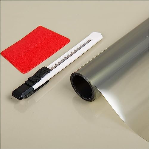 d-c-fix Sonnenschutzfolie statisch haftend (90x200cm) – Fensterfolie mit 99% UV-Schutz, hitzeabweisend, thermofolie, verdunkelnd, Wärmeschutzfolie, Tönungsfolie für Sonnenschutz Fenster innen