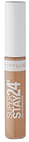 Maybelline New York Superstay 24h Concealer Medium 03 / Abdeckstift in natürlichem Braun, langanhaltendes Teint-Make-Up gegen Hautunebenheiten, 1 x 7,5 ml