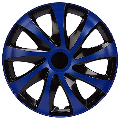 NRM KO249 Radzierblende Draco CS, Schwarz/Blau, 13 Zoll, 4er Set