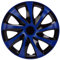 NRM KO249 Radzierblende Draco CS, Schwarz/Blau, 13 Zoll, 4er Set