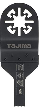 Tajima Sägezubehör (Sägeblatt für Multitool Lange Lebensdauer feine Zahnung für Holz, Kunststoff, 10 mm Bi-Metall), MBM10