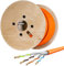 HB-DIGITAL 250m CAT 7 Netzwerkkabel LAN Kabel Verlegekabel Ethernet Installationskabel 10 Gbit/s AWG23 S/FTP - GHMT Zertifiziert - reines Kupfer LSZH BauPVO Klasse Cca Datenkabel Simplex - Orange