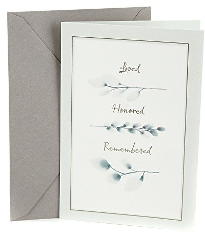 Hallmark Sympathy Greeting Card (Loved, Honored, Remembered)