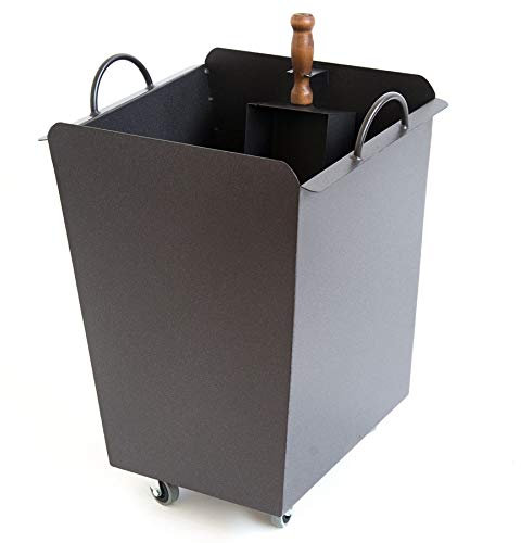 TROLLEY WOOD BOX - CARRELLO PORTALEGNA O PELLET IN FERRO CON RUOTE PORTATA 200 KG