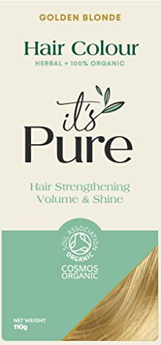 It's Pure Organic Herbal Hair Dye in Golden Blonde 110g