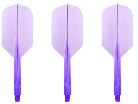 Condor Darts Flight Plain Clear Purple Slim M